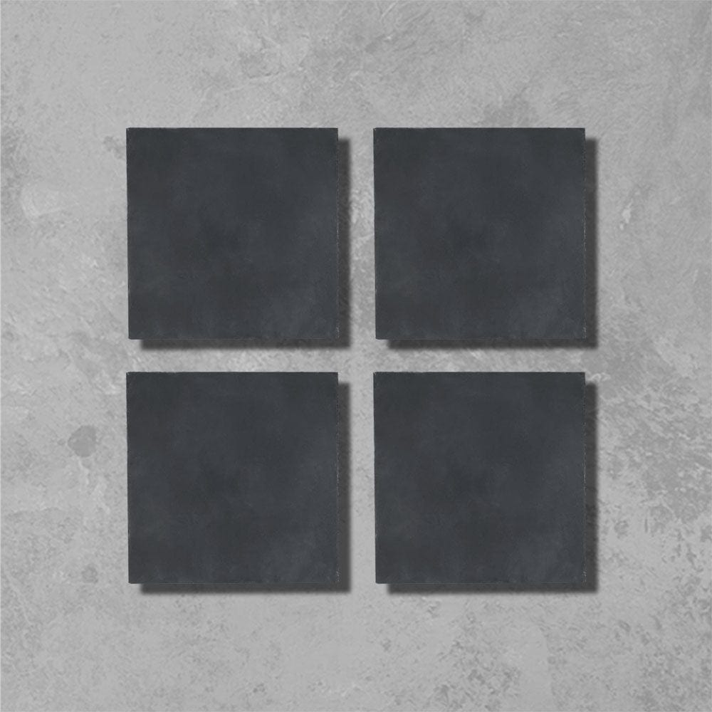 Ebony Black Square Tile
