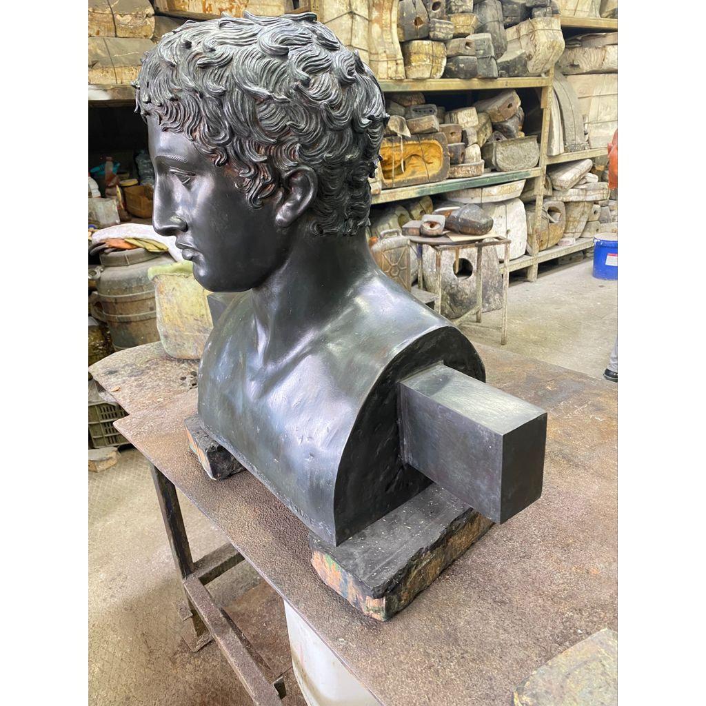 Erma di Doriforo - Busto in bronzo