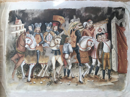 Enjoying Victory Fresco Painting