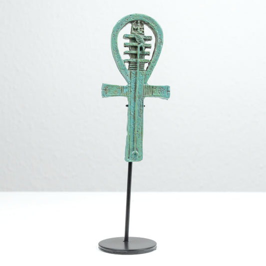 Egyptian Ankh Sculpture with Djed Pillar ¡°Symbol of Immortality