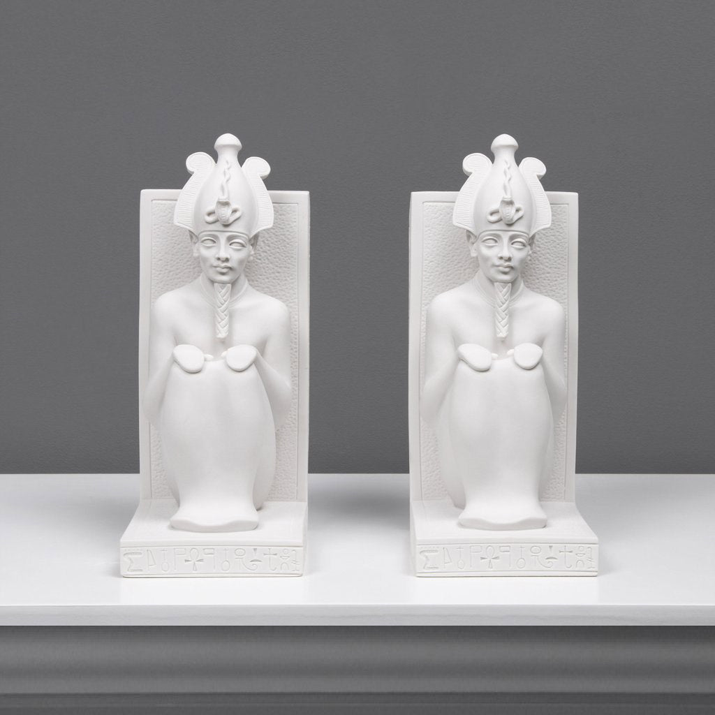 Egyptian Bookend - Osiris Statue in Pair