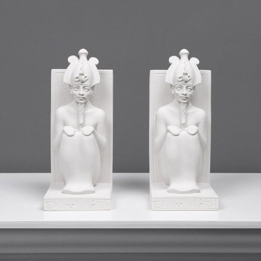 Egyptian Bookend - Osiris Statue in Pair