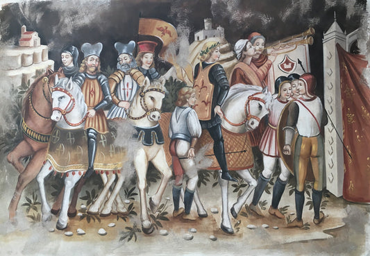 Enjoying Victory Fresco Painting