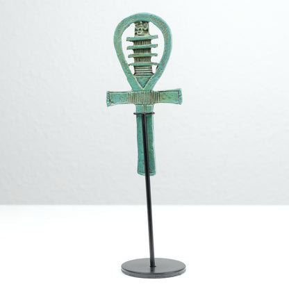 Egyptian Ankh Sculpture with Djed Pillar ¡°Symbol of Immortality