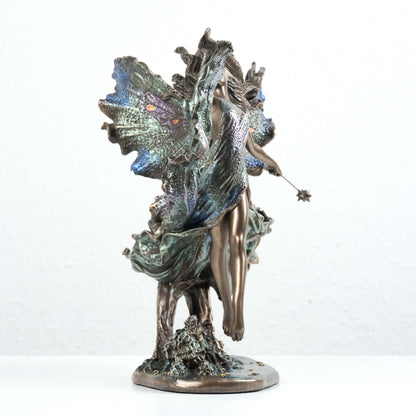 Fairy Statue Where Moonbeams Fall by Josephine Wall (Cold Cast Bronze Sculpture)