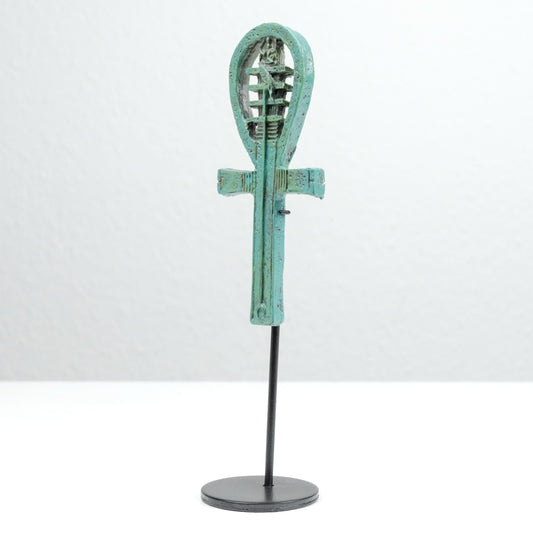 Egyptian Ankh Sculpture with Djed Pillar ¡°Symbol of Immortality