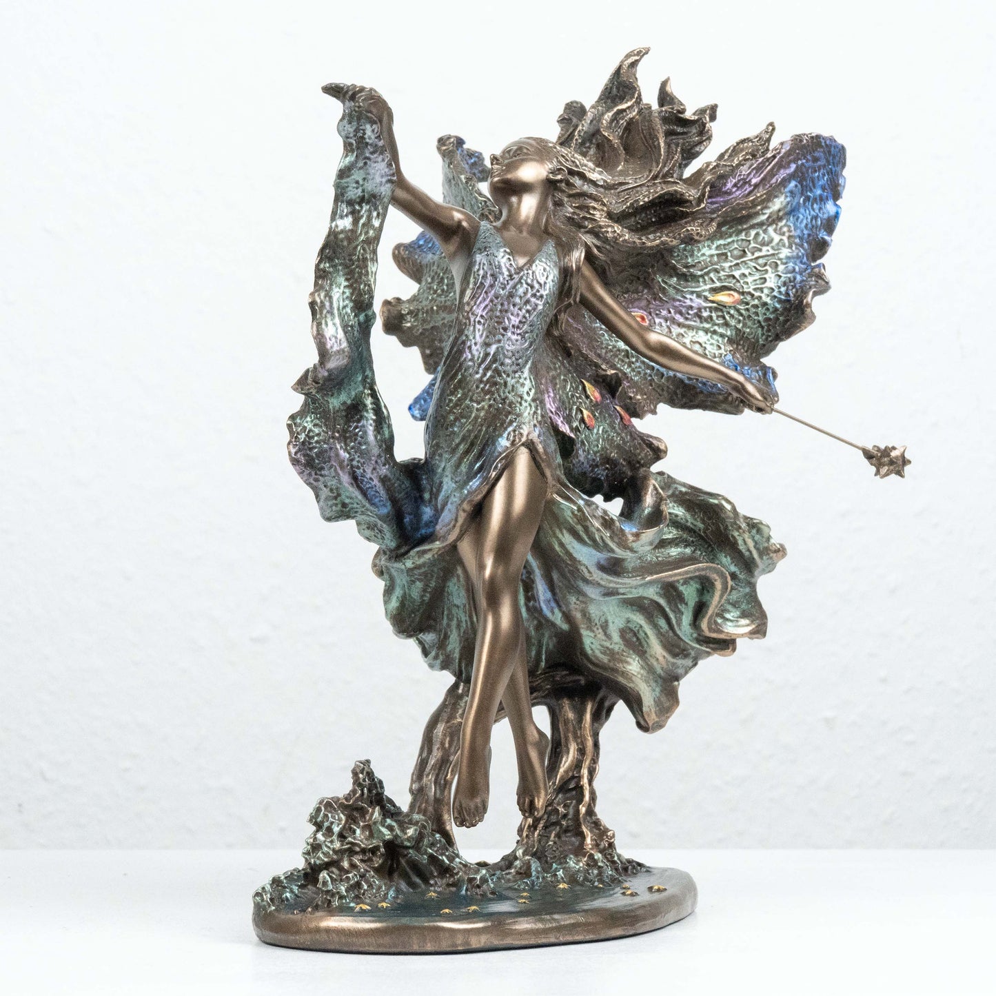 Fairy Statue Where Moonbeams Fall by Josephine Wall (Cold Cast Bronze Sculpture)
