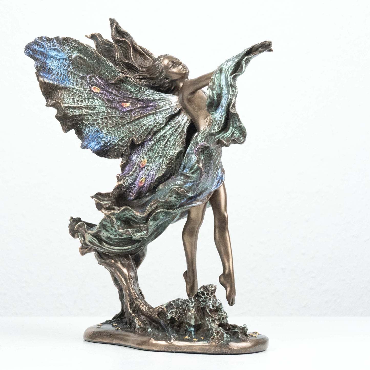 Fairy Statue Where Moonbeams Fall by Josephine Wall (Cold Cast Bronze Sculpture)