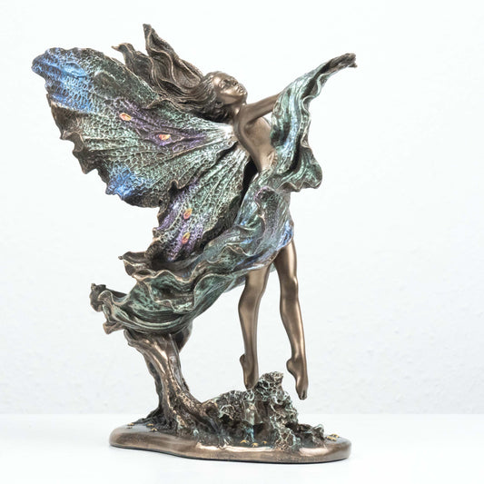 Fairy Statue Where Moonbeams Fall by Josephine Wall (Cold Cast Bronze Sculpture)