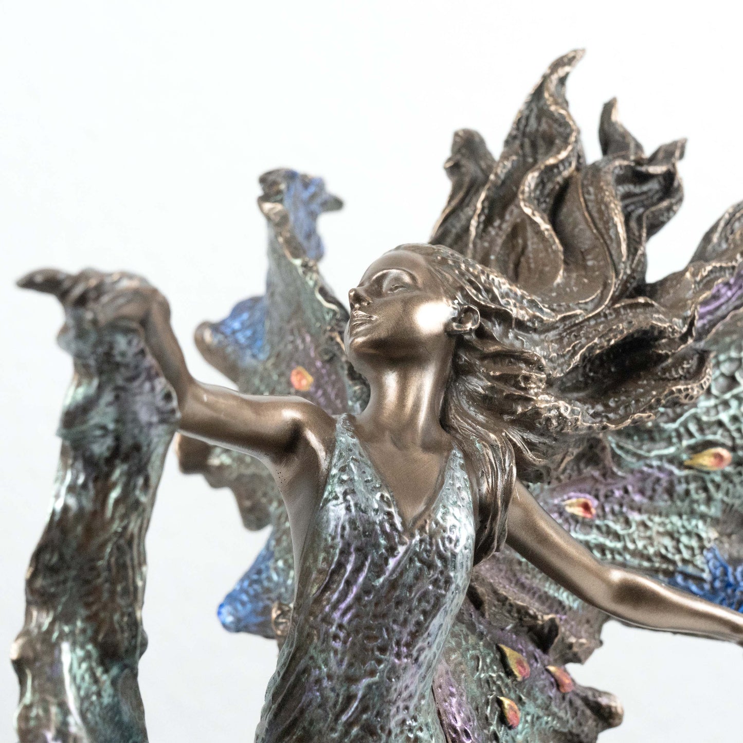 Fairy Statue Where Moonbeams Fall by Josephine Wall (Cold Cast Bronze Sculpture)