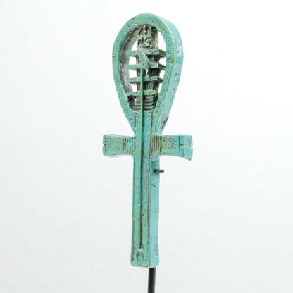 Egyptian Ankh Sculpture with Djed Pillar ¡°Symbol of Immortality