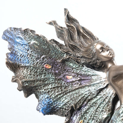 Fairy Statue Where Moonbeams Fall by Josephine Wall (Cold Cast Bronze Sculpture)