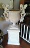 Fiberglass - Cherub Urns Garden Pots Flower Planter
