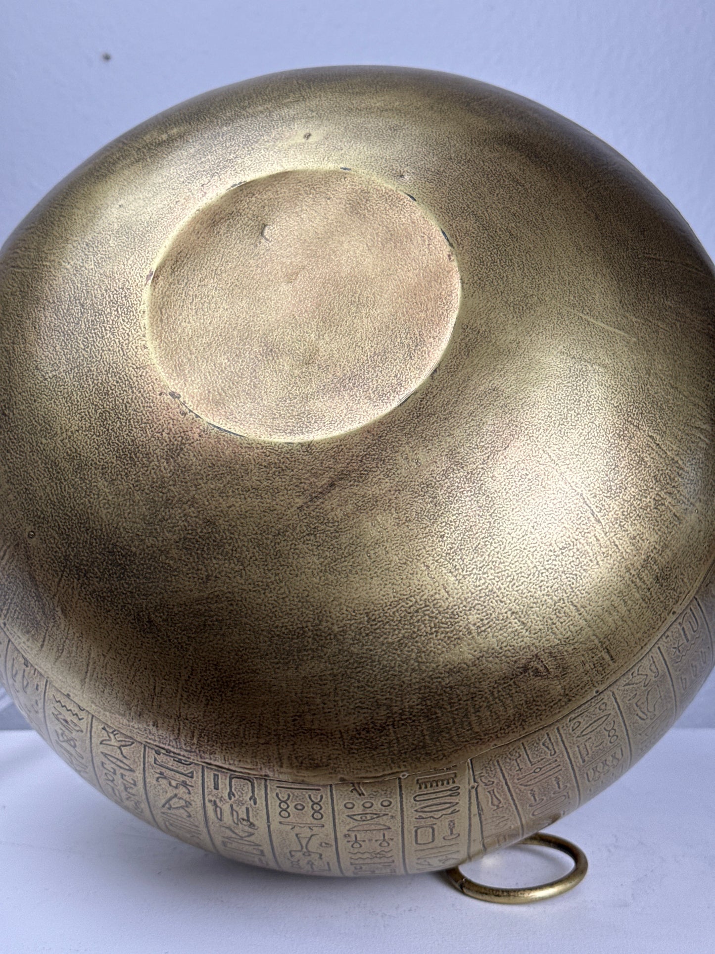 Egyptian Vase with Hieroglyphic (Metal)