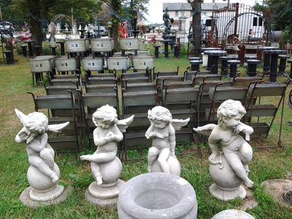 Fiberglass Statue - Set of 4 Cherub Angel Stone Dust