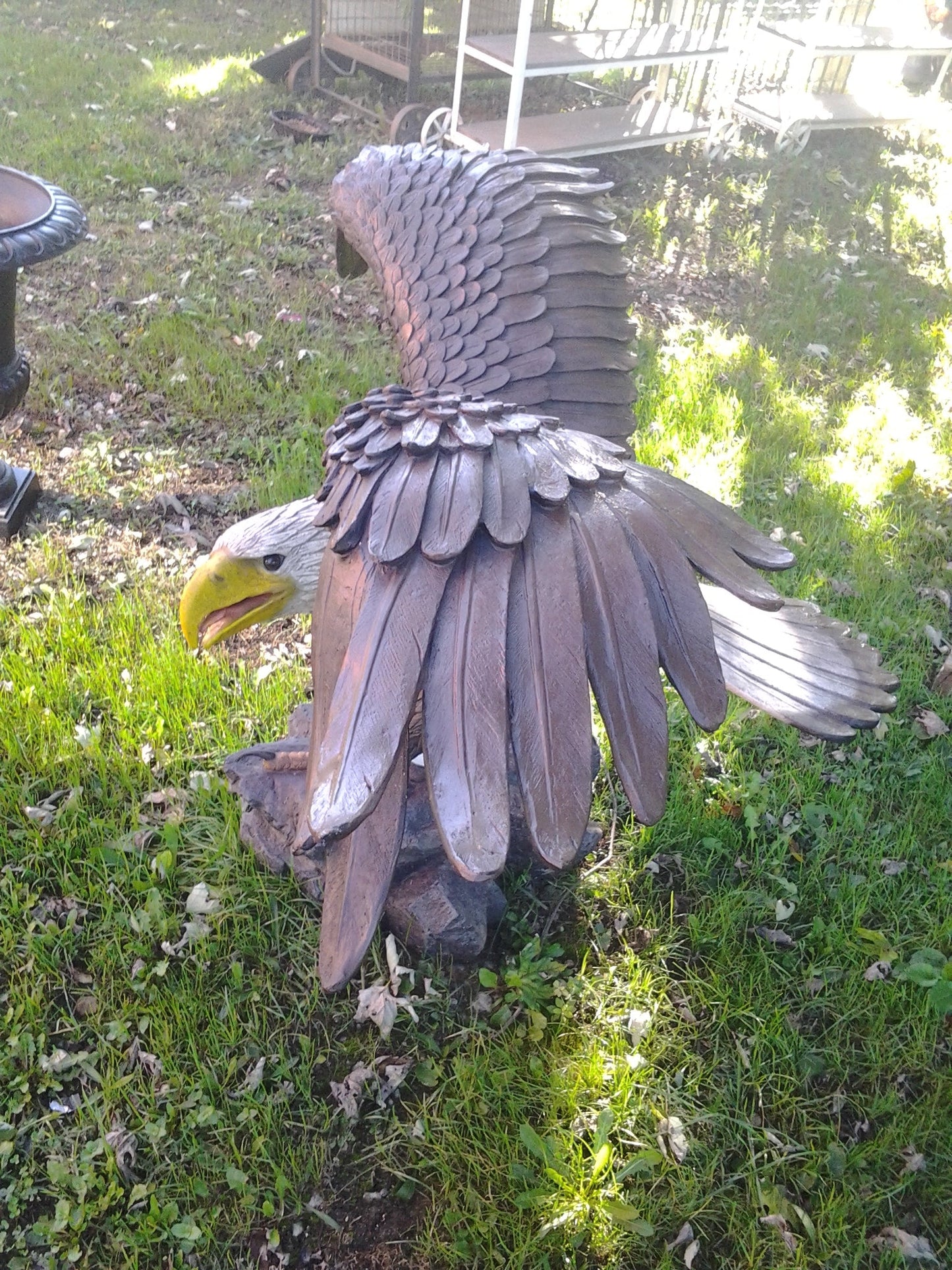 Fiberglass Statue - Poly-Resin Eagle Sculpture