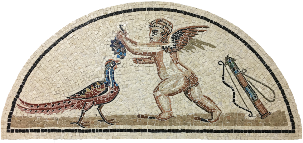Eros and Pheasant - Mosaic Fragment
