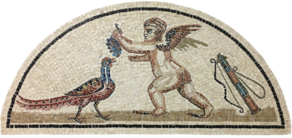 Eros and Pheasant - Mosaic Fragment