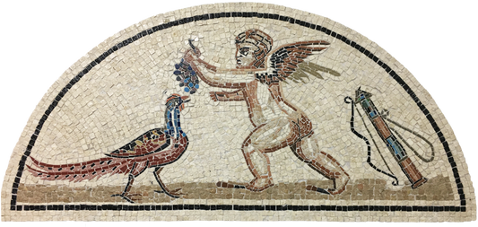 Eros and Pheasant - Mosaic Fragment