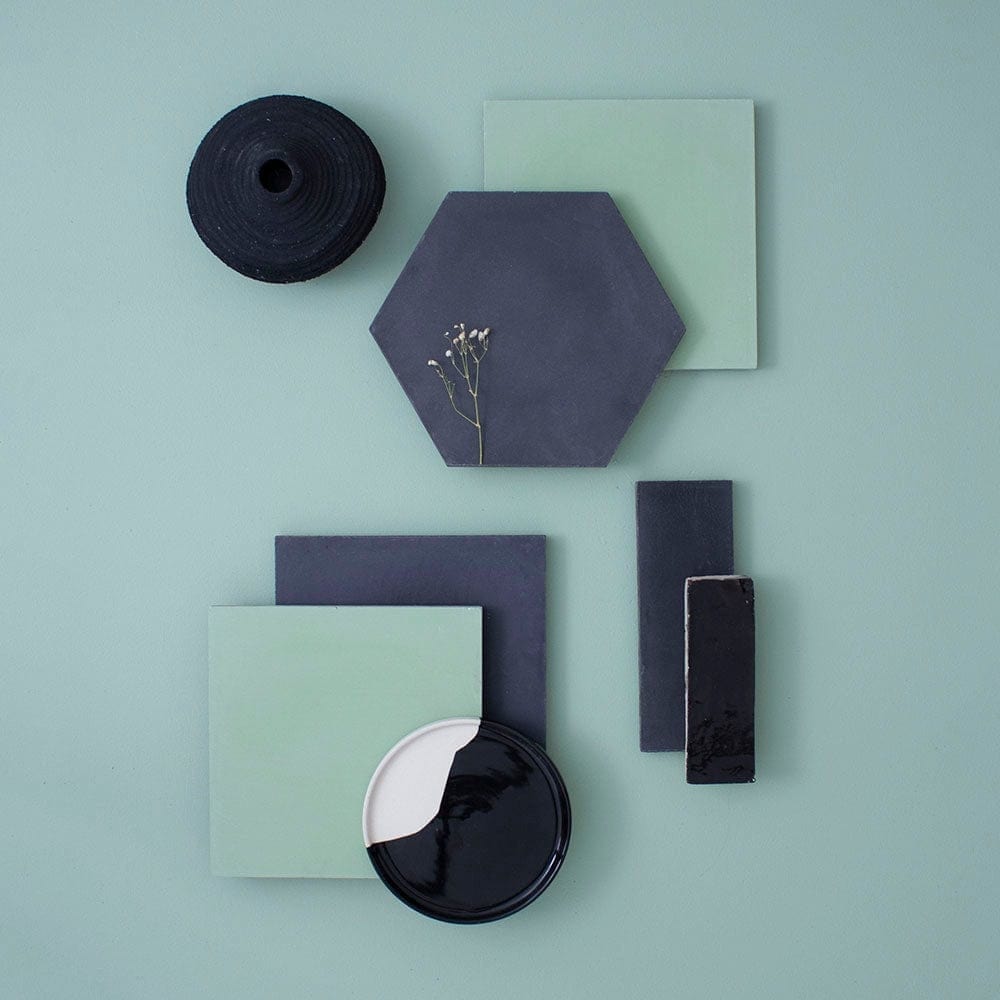 Ebony Black Hexagonal Tile
