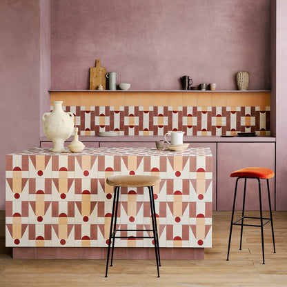 Dulce Arch Rhubarb Tile