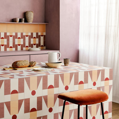 Dulce Arch Rhubarb Tile