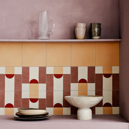 Dulce Arch Rhubarb Tile