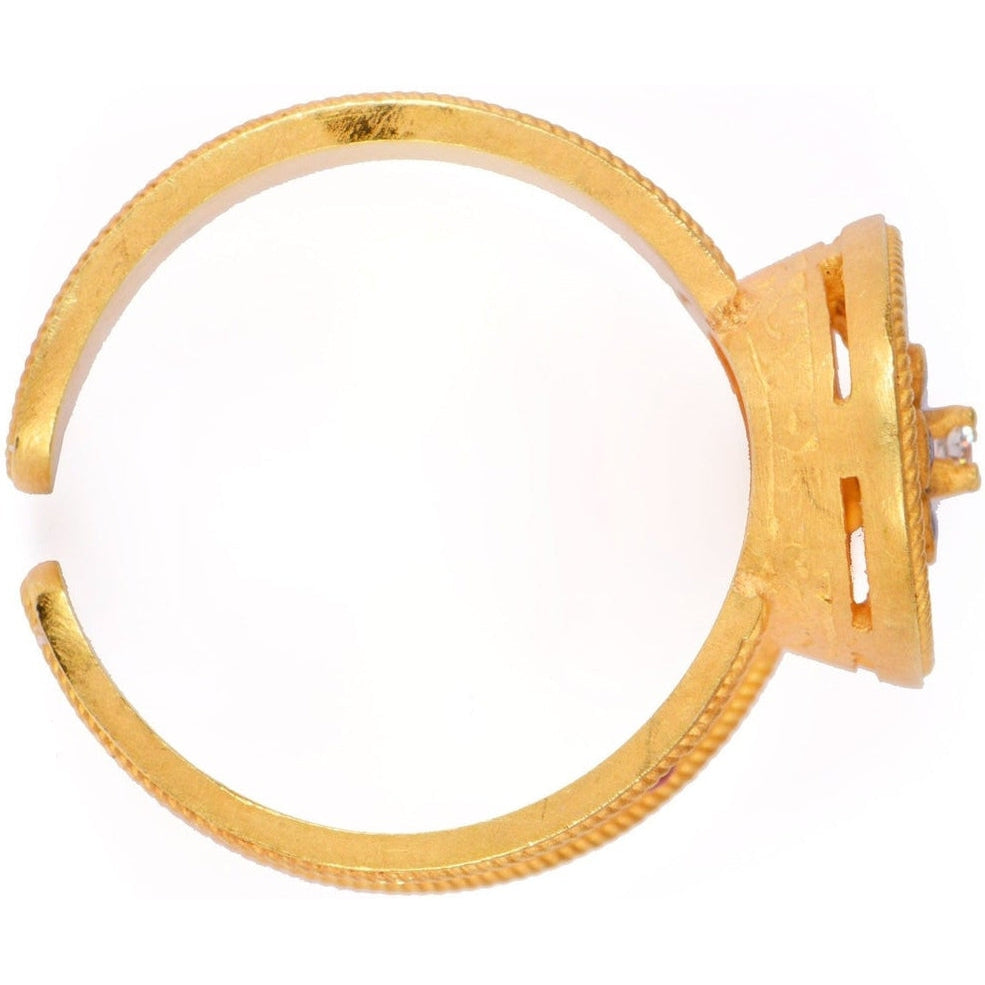 Anello Ovale in stile etrusco - Oro 18 KT