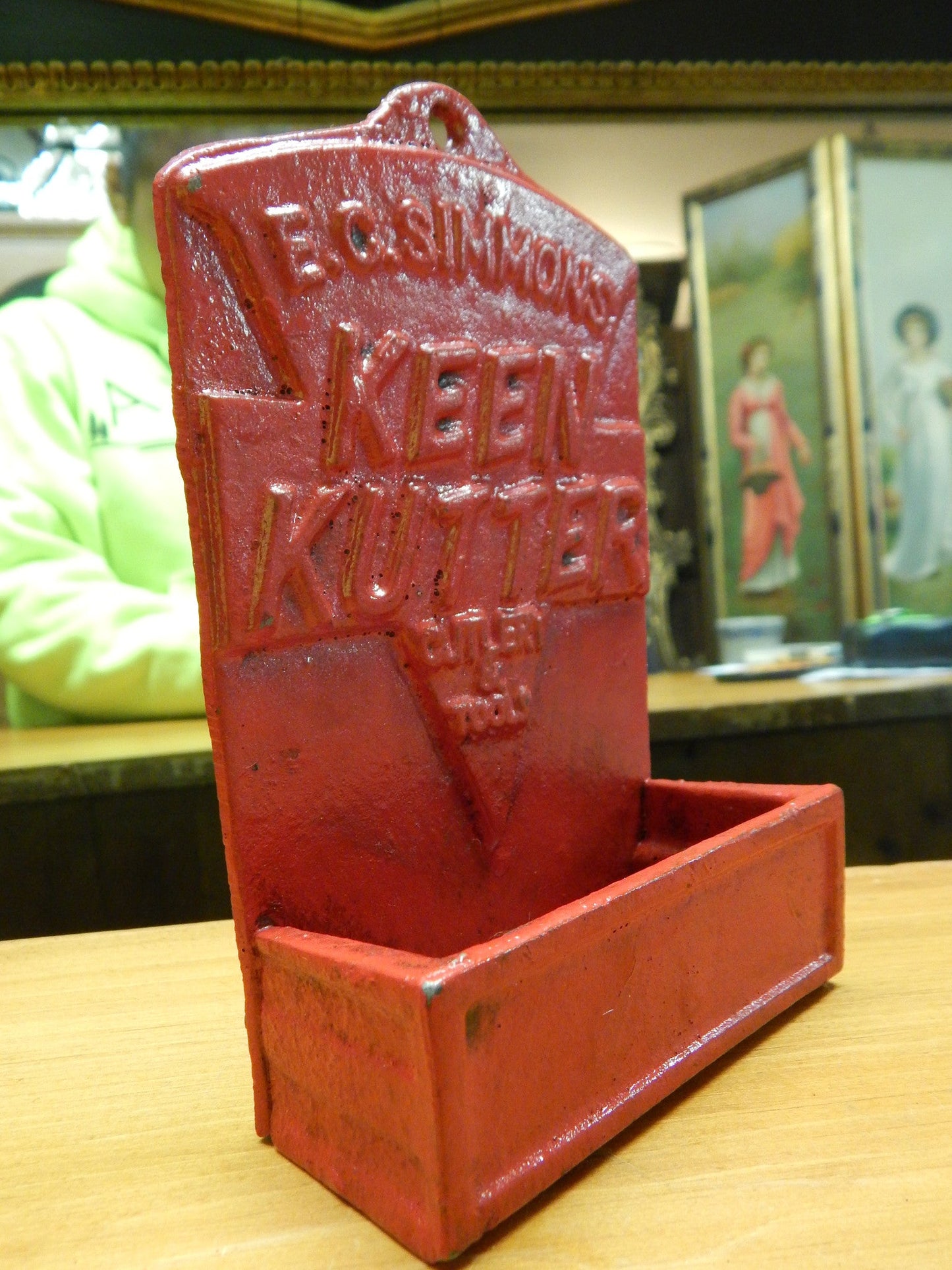 Cast Iron Match Box Holder - Keen Kutter Cutlery & Tools E.C Simmons