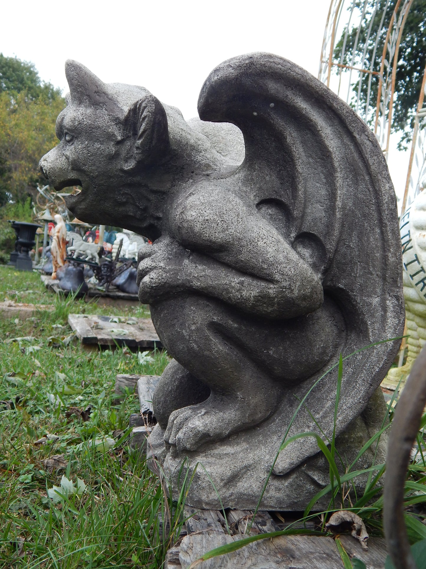 Fiberglass Statue - Stone Dust Gargoyle