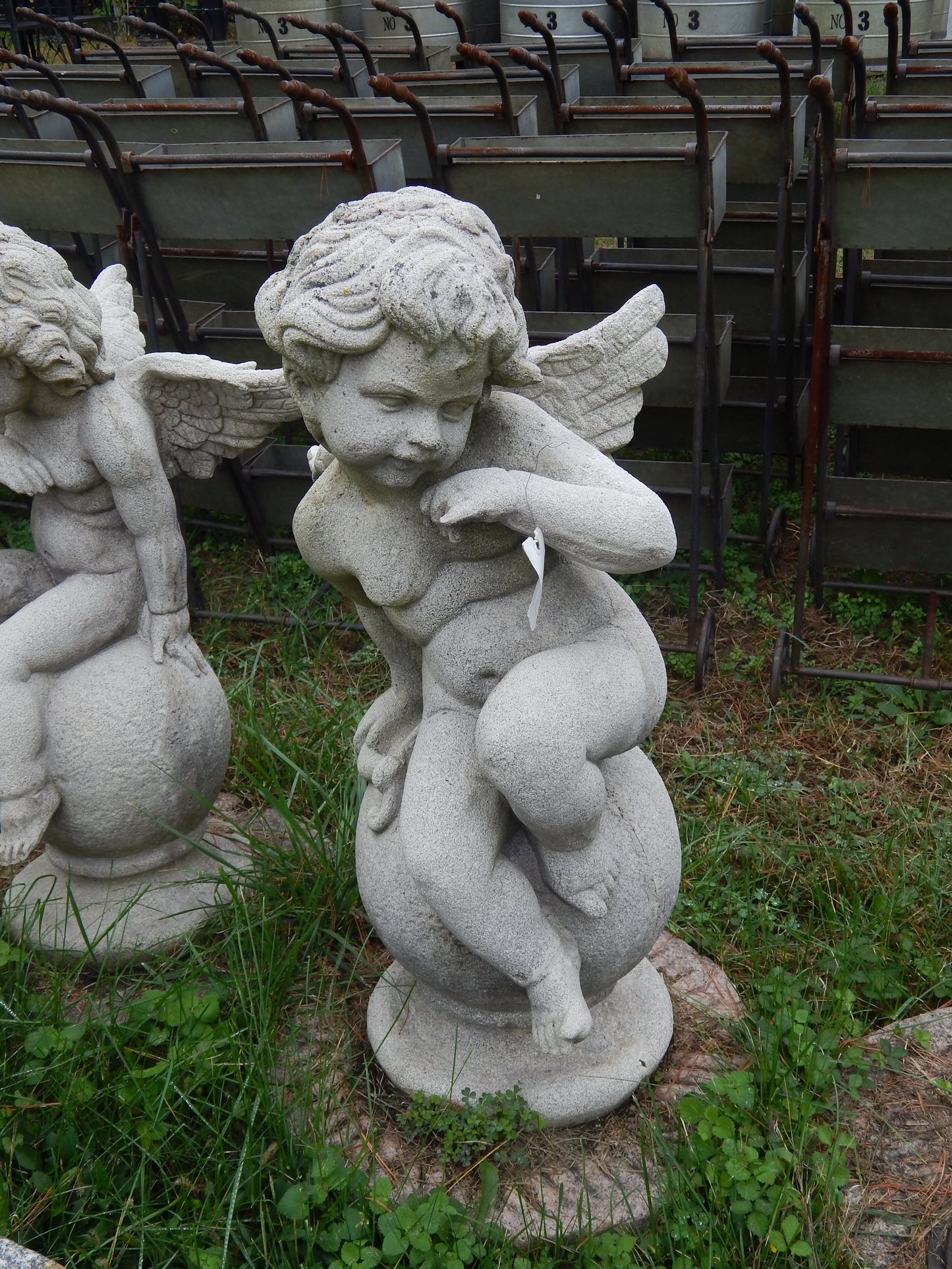 Fiberglass Statue - Set of 4 Cherub Angel Stone Dust