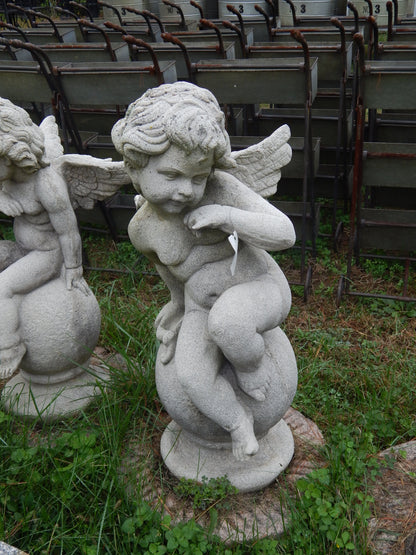 Fiberglass Statue - Set of 4 Cherub Angel Stone Dust