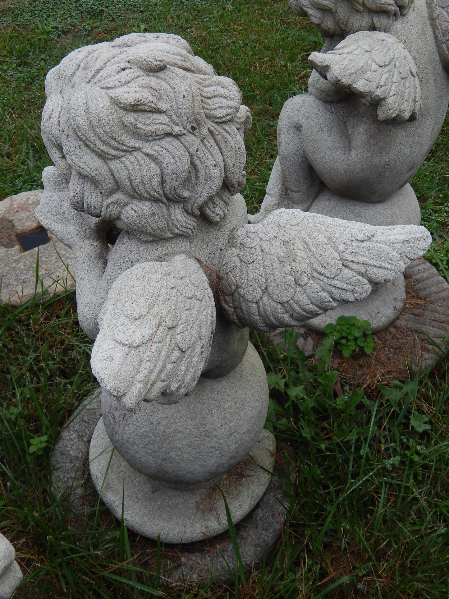 Fiberglass Statue - Set of 4 Cherub Angel Stone Dust
