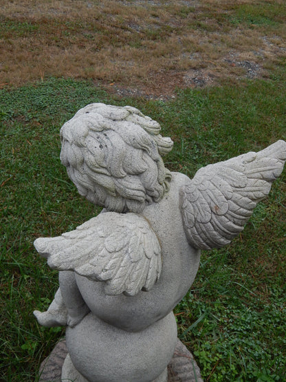 Fiberglass Statue - Set of 4 Cherub Angel Stone Dust