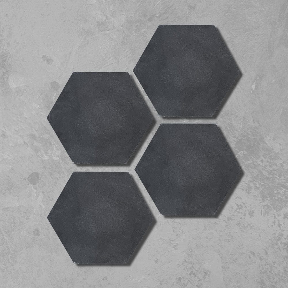 Ebony Black Hexagonal Tile