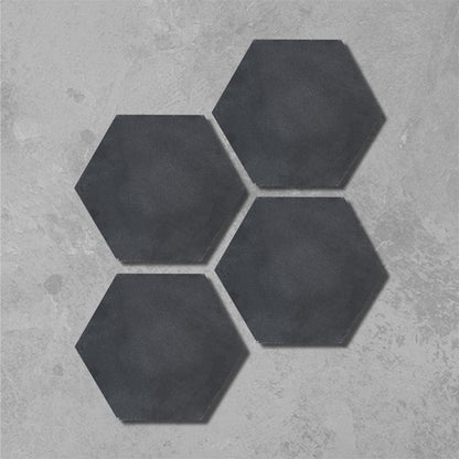 Ebony Black Hexagonal Tile