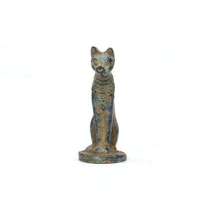 Gatto Egizio in Bronzo Mignon