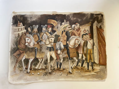 Enjoying Victory Fresco Painting