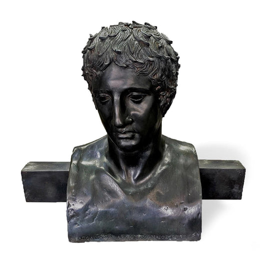 Erma di Doriforo - Busto in bronzo