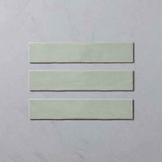 Fennel Glazed Skinny Metro Tile