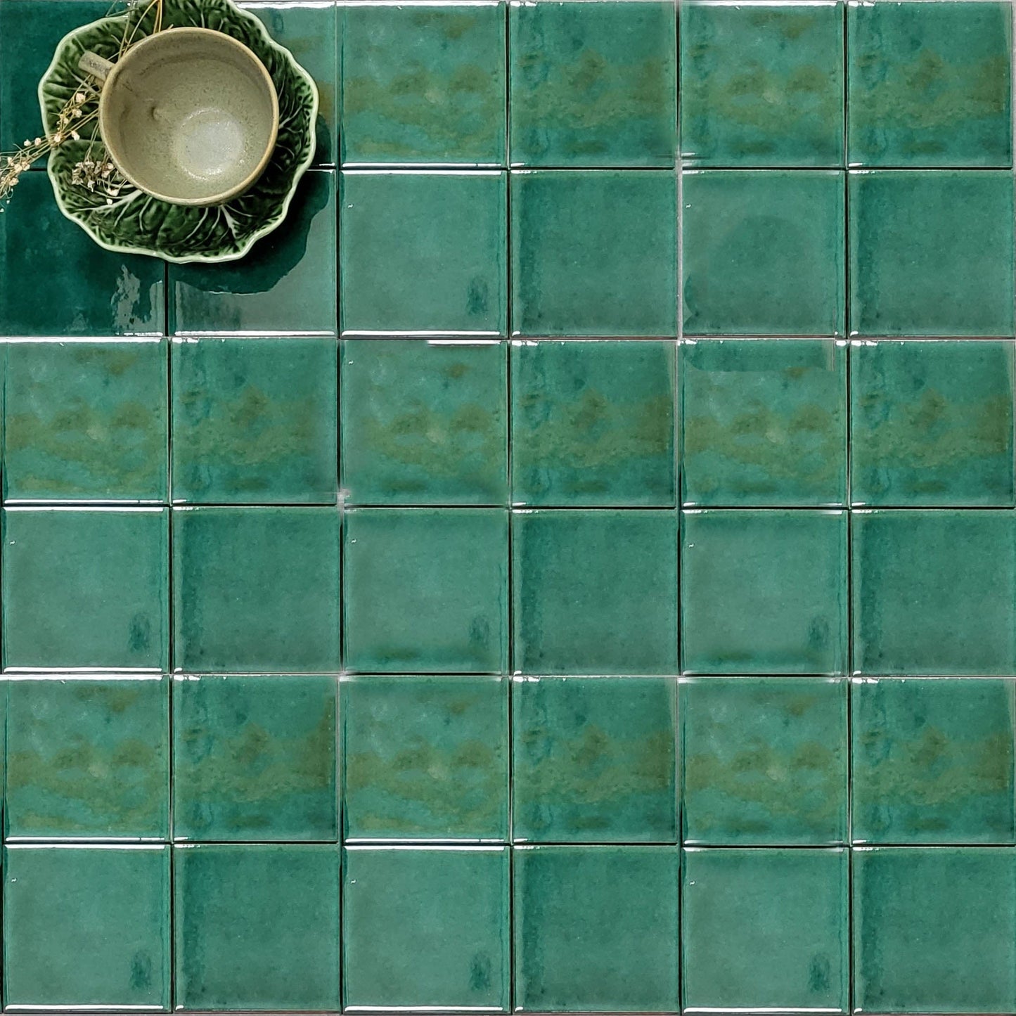 Emerald Glazed Square Tile