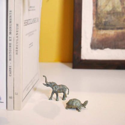 Elefante in bronzo - Statuetta mignon
