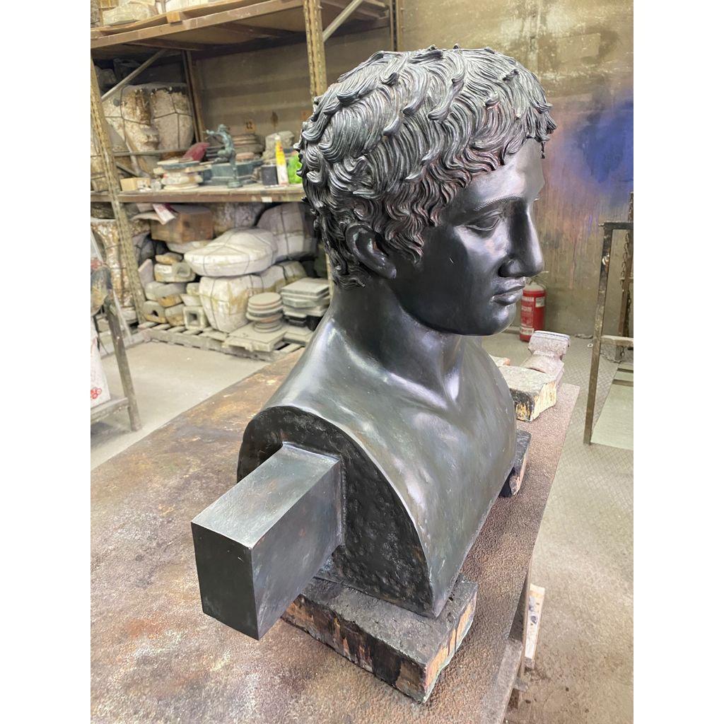 Erma di Doriforo - Busto in bronzo