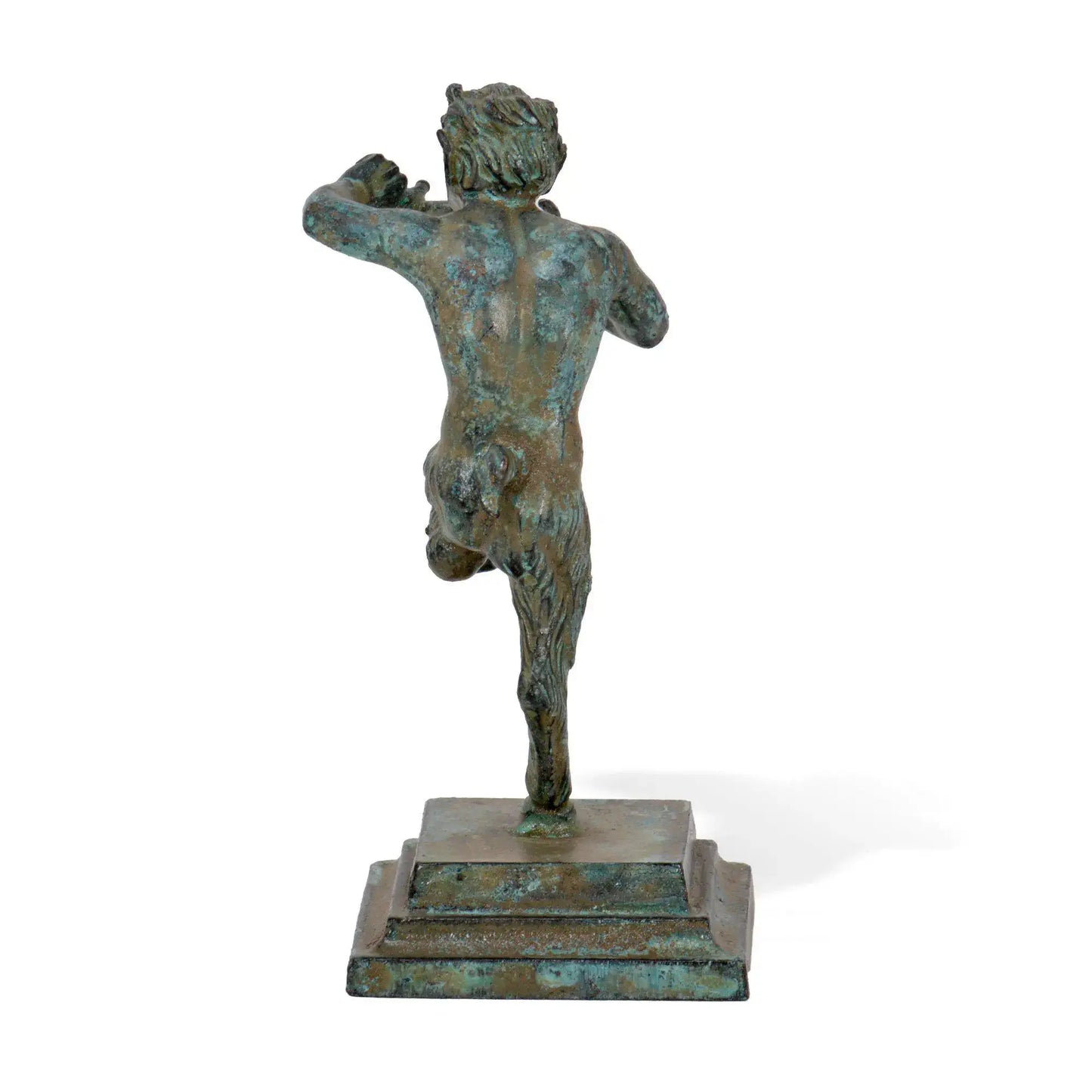 Satiro con Pifferi Statuetta in Bronzo