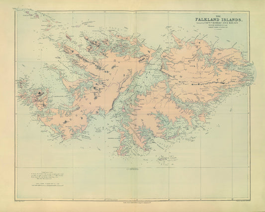 Falkland Islands Map 1901