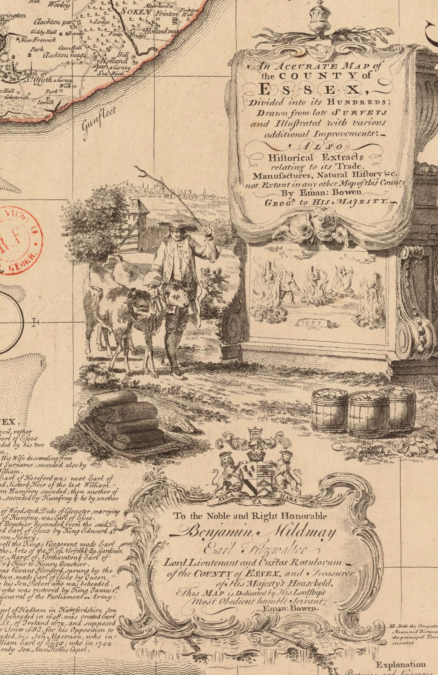Essex Map dated 1750