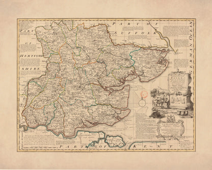 Essex Map dated 1750