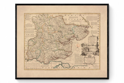 Essex Map dated 1750