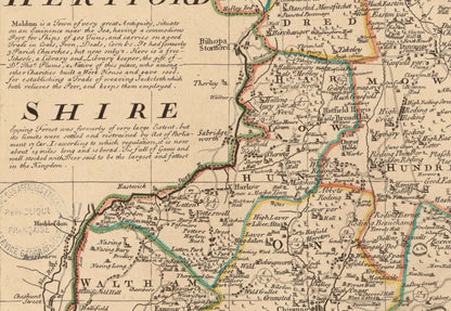 Essex Map dated 1750